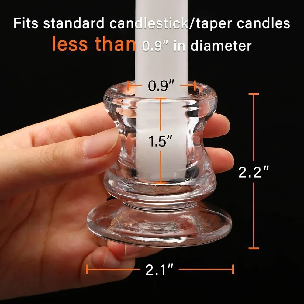 Sturdy 12PCS Taper Candle Holders for Romantic Table Decor & Celebrations